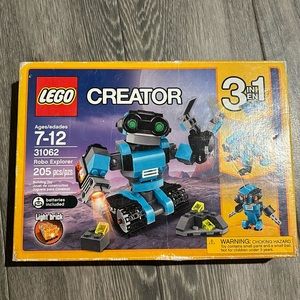 Lego brand new! 3 in 1 creator robo explorer 205 pcs  for ages 7-12